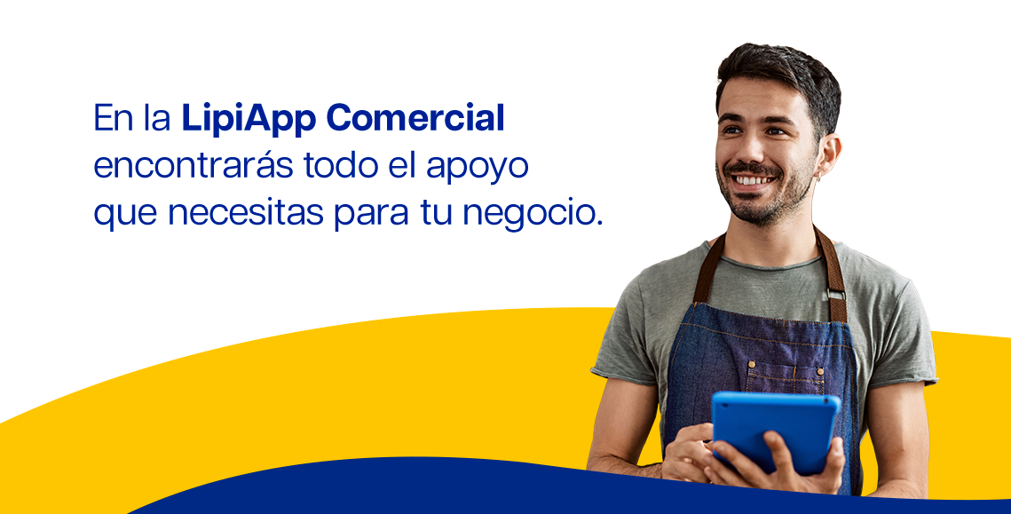 LipiApp comercial - header desktop